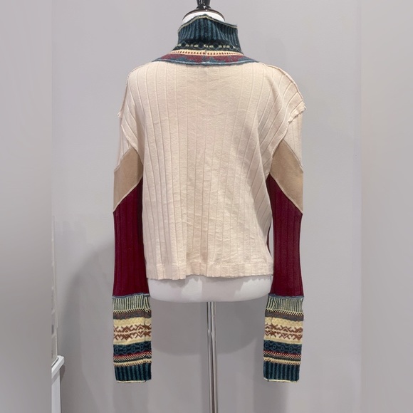 FREE PEOPLE Turtleneck Cropped Sweater - Picture 4 of 6